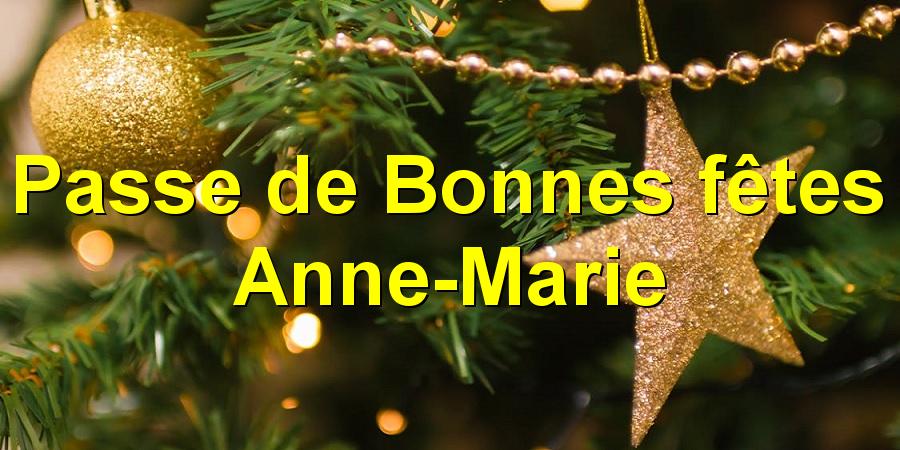 Passe de Bonnes fêtes Anne-Marie
