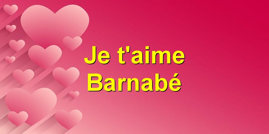 Je t'aime Barnabé