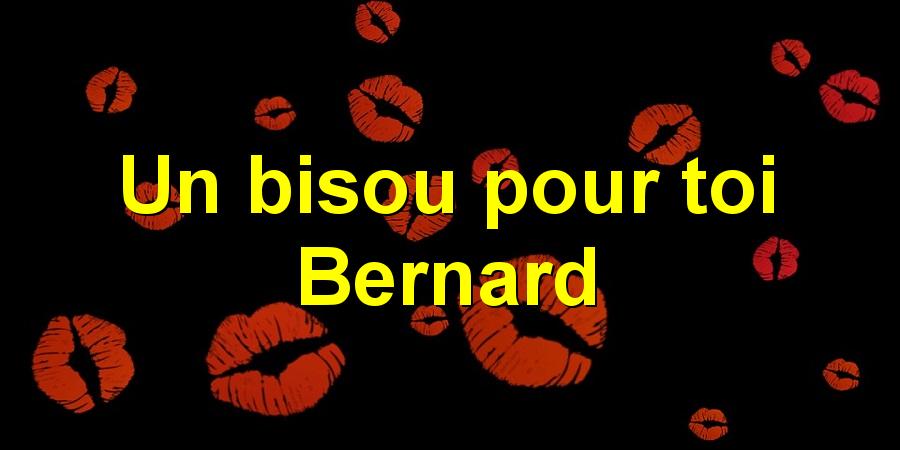 Un bisou pour toi Bernard