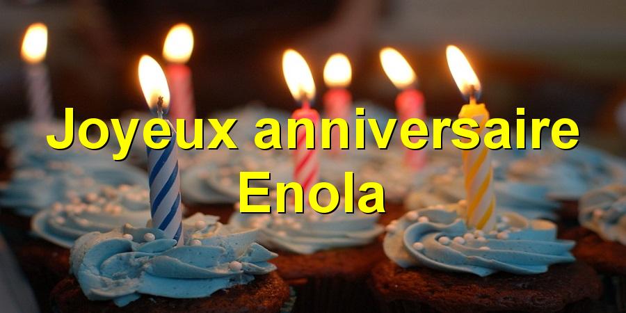 Joyeux anniversaire Enola
