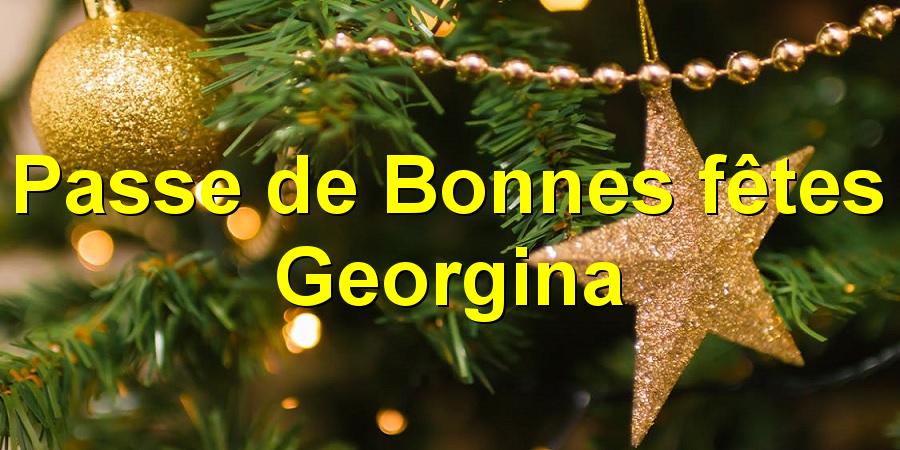 Passe de Bonnes fêtes Georgina