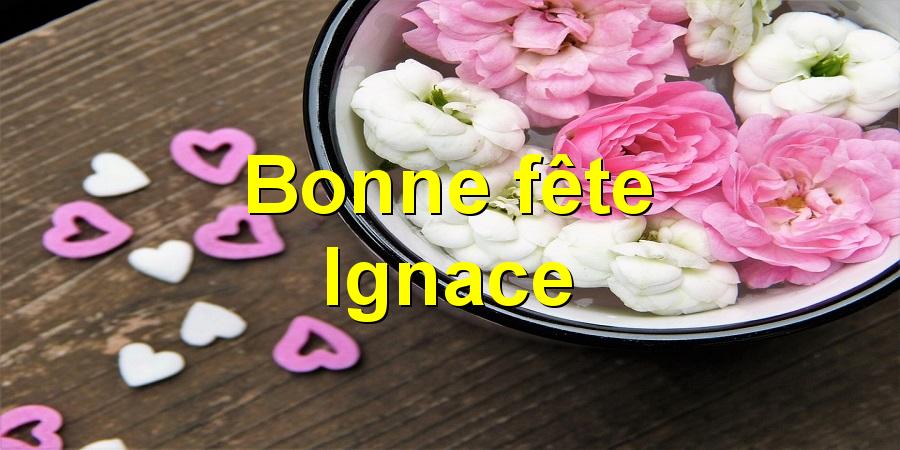 Bonne fête Ignace