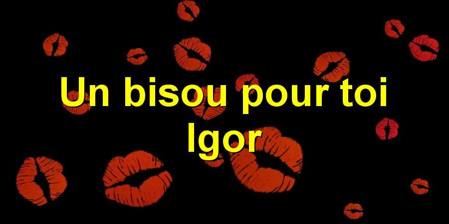 Un bisou pour toi Igor