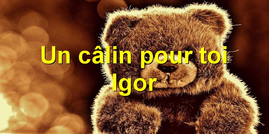 Un câlin pour toi Igor