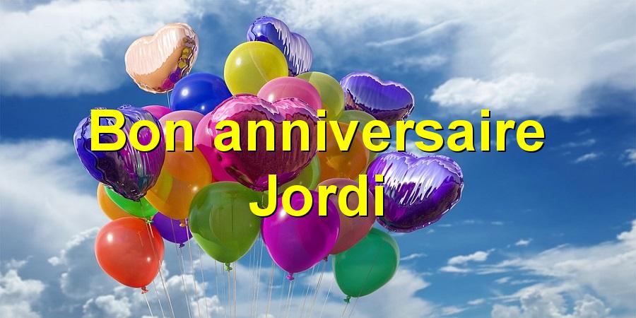 Bon anniversaire Jordi