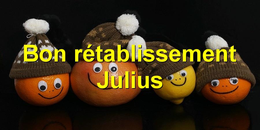 Bon rétablissement Julius