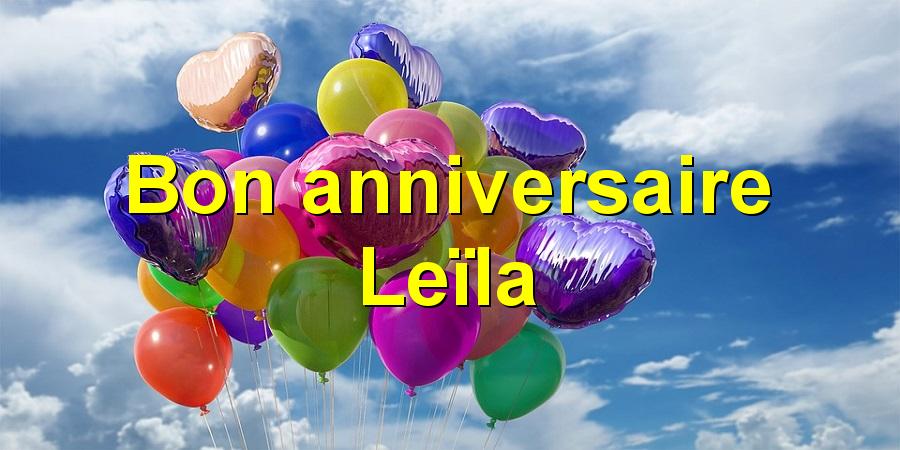 Bon anniversaire Leïla