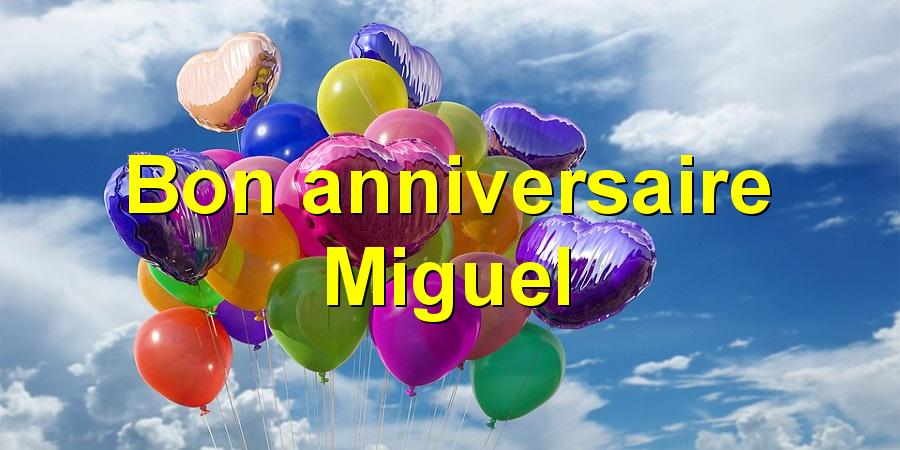 Bon anniversaire Miguel
