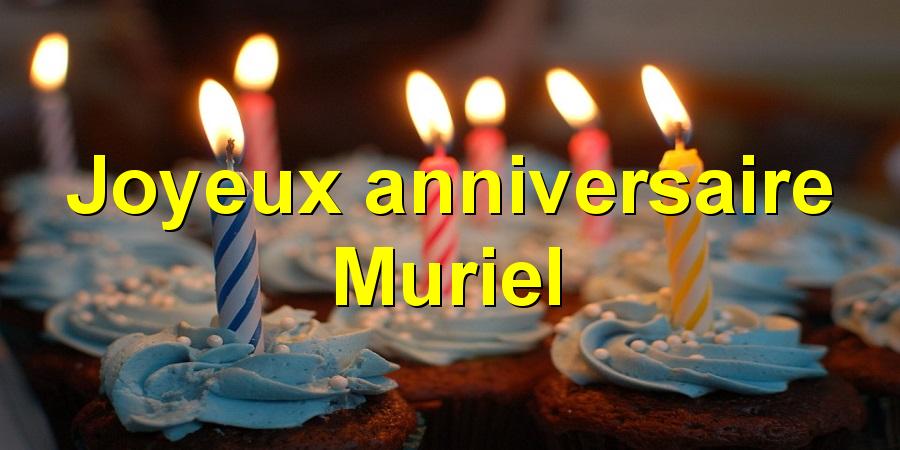 Joyeux anniversaire Muriel