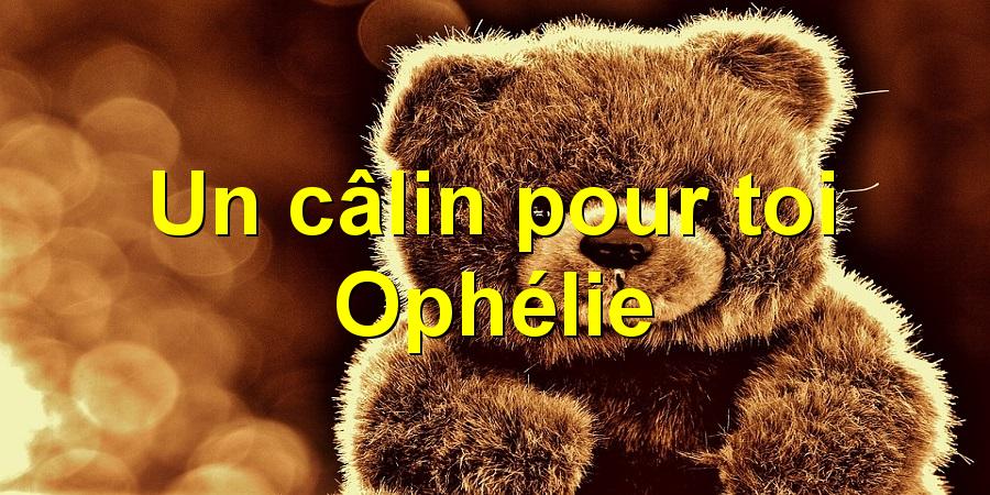 Un câlin pour toi Ophélie