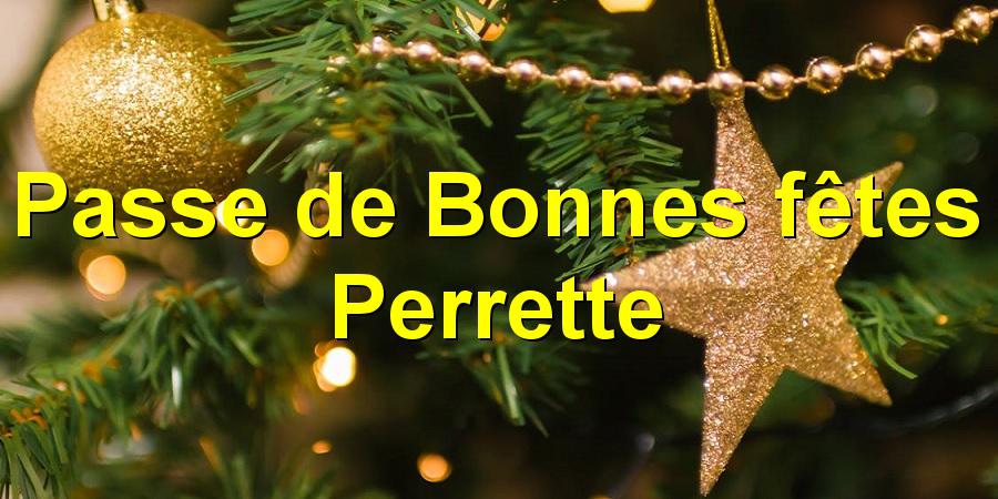 Passe de Bonnes fêtes Perrette