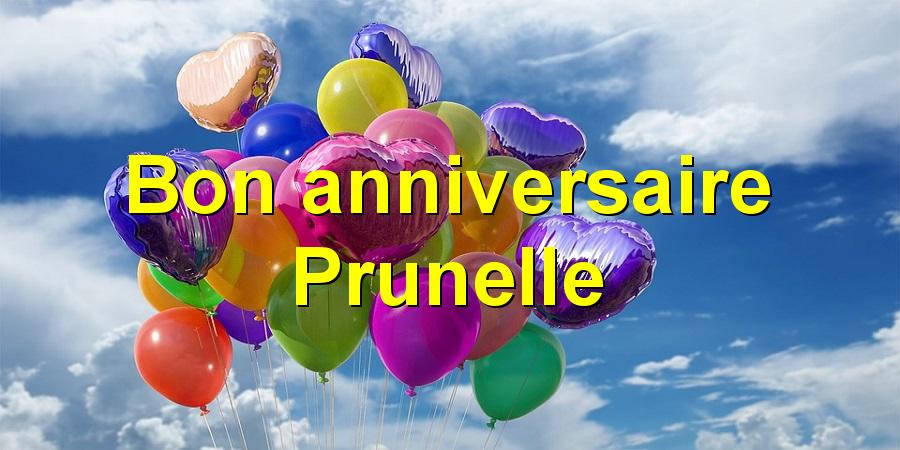 Bon anniversaire Prunelle