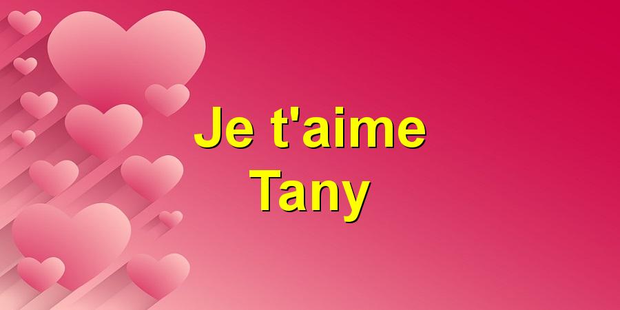 Je t'aime Tany