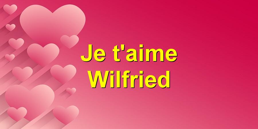 Je t'aime Wilfried